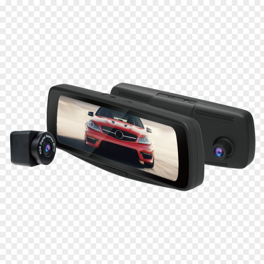 Car Rear-view Mirror Papago Dashcam PNG