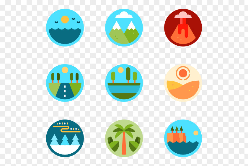 Mountains And River Icon Design Clip Art PNG