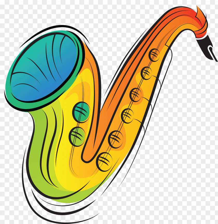 Saxophone Musical Instruments Cartoon Clip Art PNG
