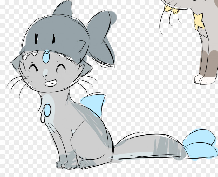 Cat Whiskers Mammal Sketch PNG