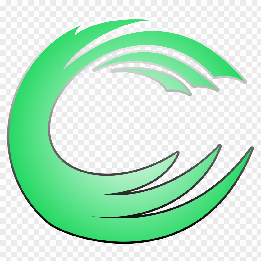 Circle Leaf Crescent Logo Clip Art PNG