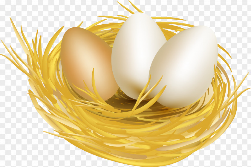 Grass Flower Easter Eggs Egg White Chicken PNG