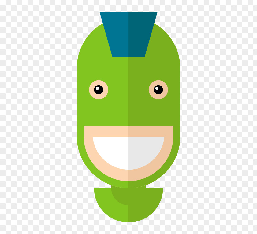 Green Cartoon Hero Avatar Clip Art PNG