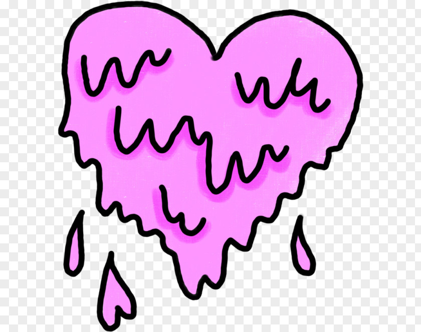 Heart Melting Clip Art PNG