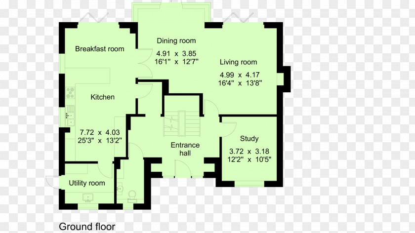 Park Floor Plan Open Living Room PNG