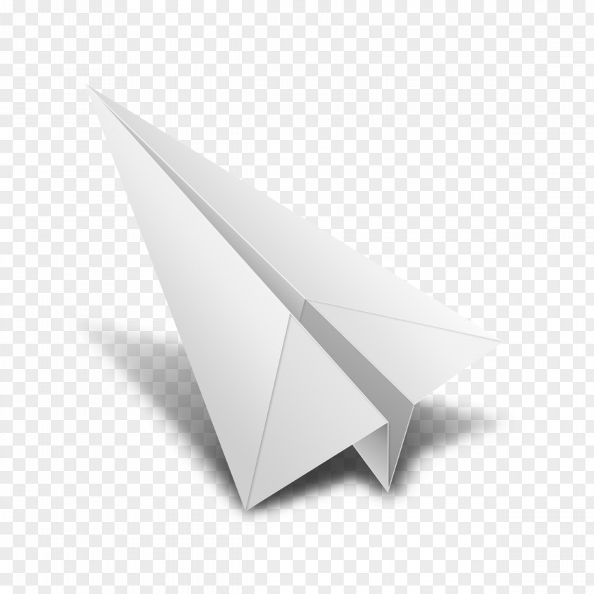 White Paper Airplane Plane Aircraft Flight PNG