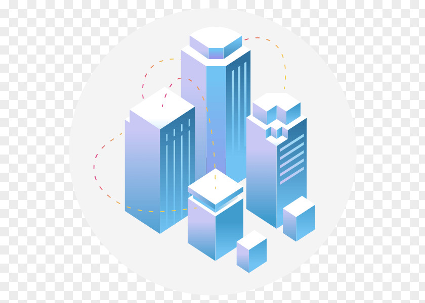 Isometric Town NRG Energy Business Projection GenOn PNG