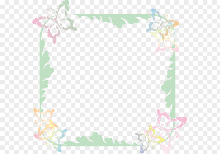 Chou Floral Design Picture Frames Leaf Pattern PNG