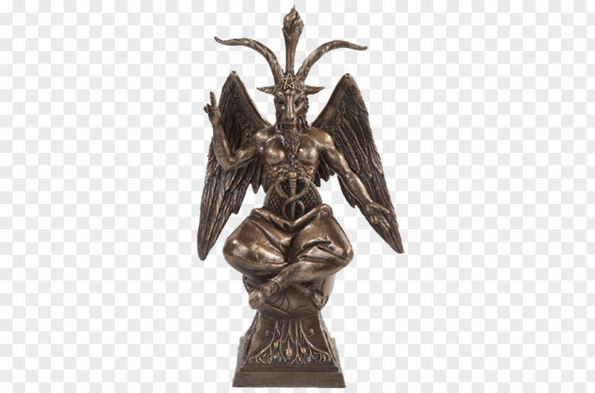 Demon Baphomet Church Of Satan Statue Horned God Wicca PNG