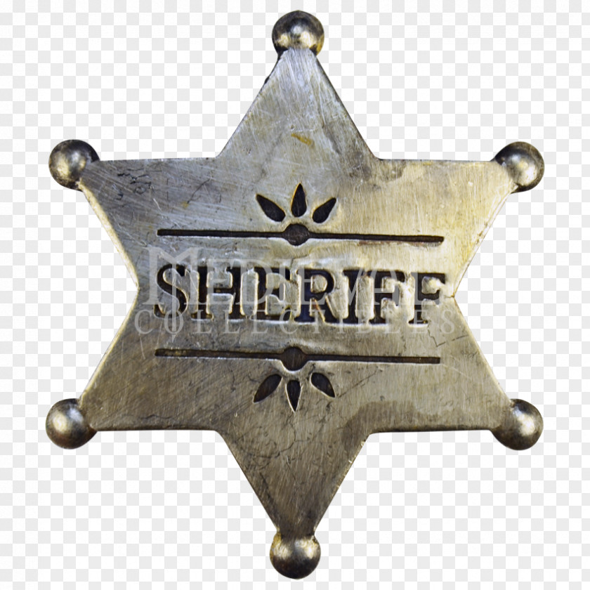 Sheriff Badge American Frontier Stock Photography Western PNG