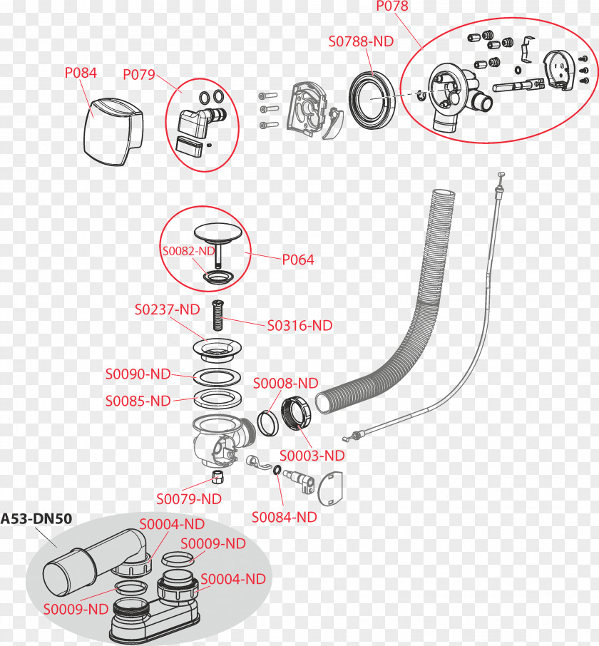 Bathtub Trap Plastic Siphon Automaton PNG