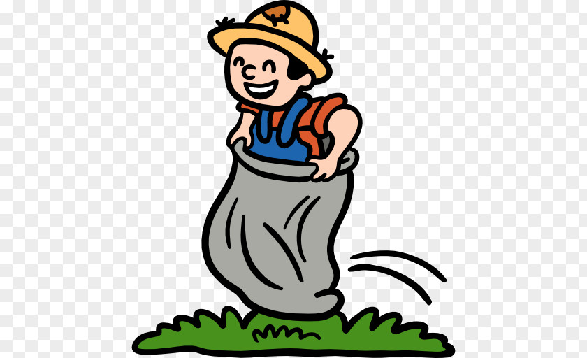 Child Sack Race Clip Art PNG