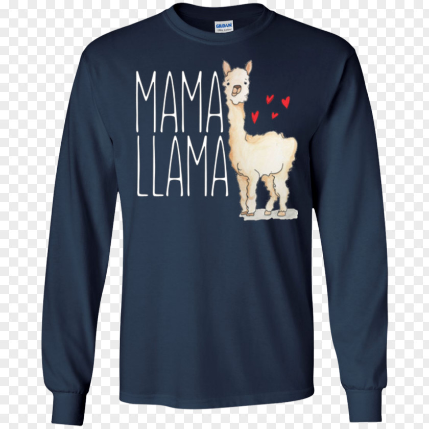 Cute Llama T-shirt Hoodie Father Grandparent PNG