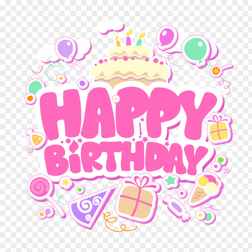 Happy Birthday Theme Material Happy! Cake Wish PNG