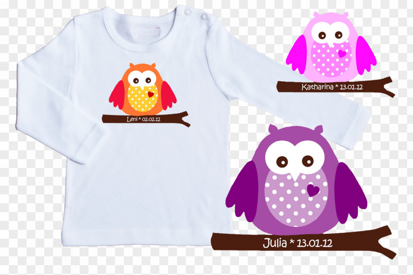 Owl T-shirt Textile Sleeve Clothing PNG