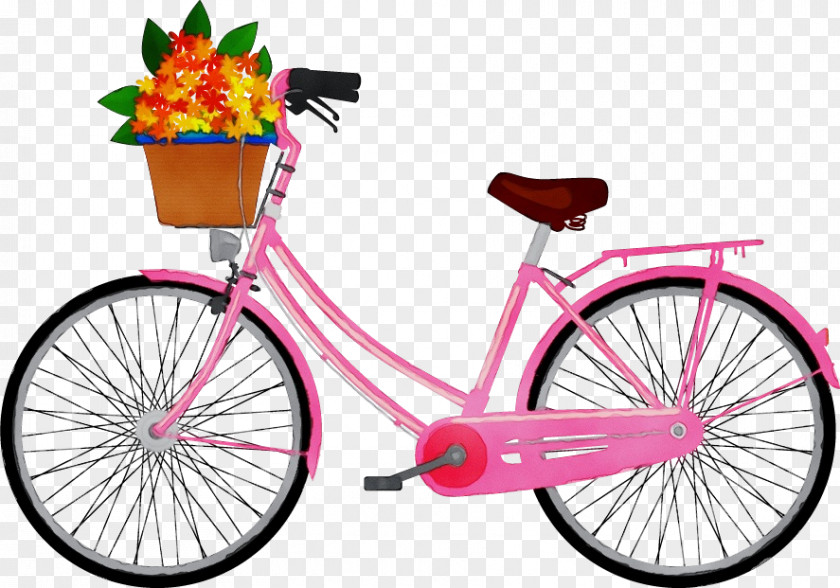 Pink Spoke Land Vehicle Bicycle Wheel Part PNG
