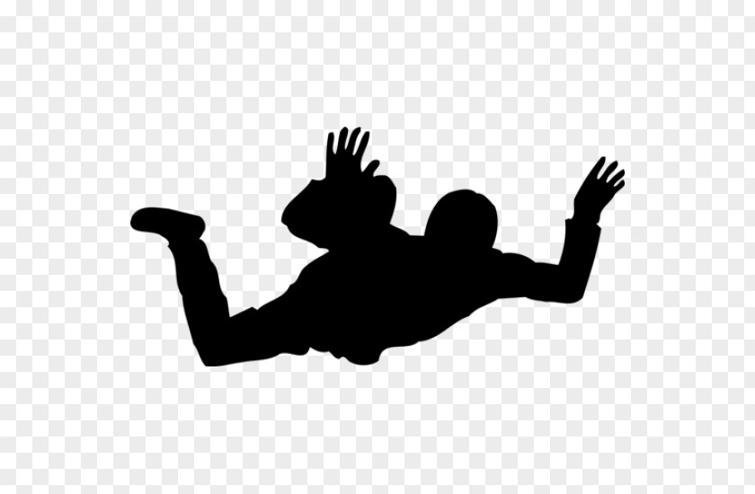 Silhouette Parachuting Parachute Extreme Sport PNG