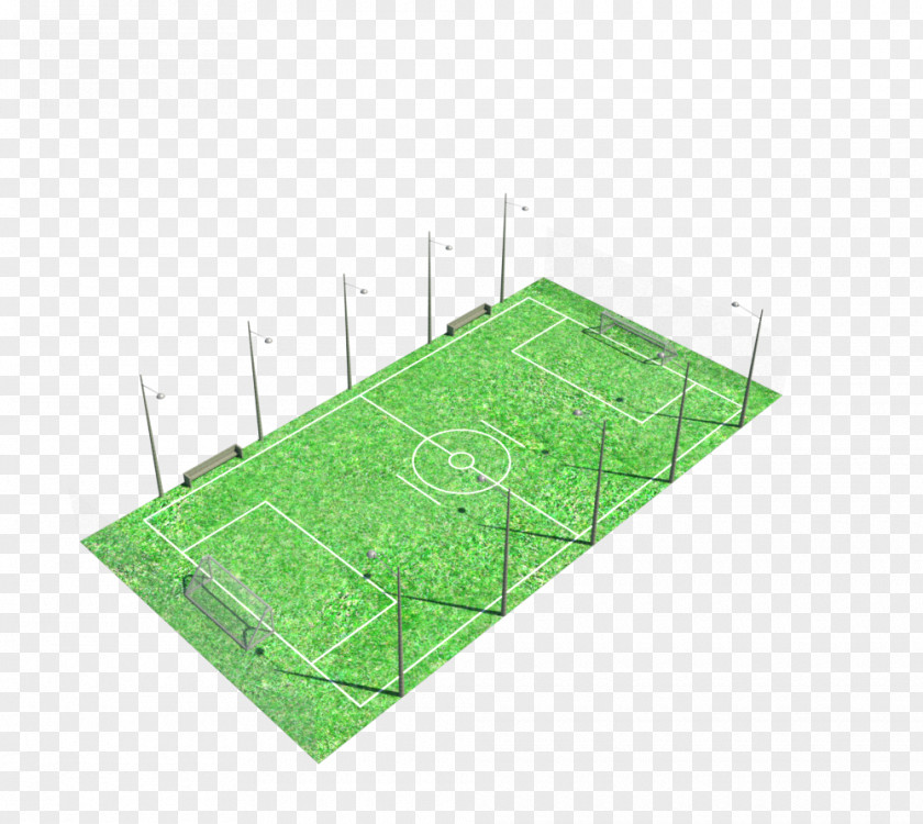 Cancha Futbol Artificial Turf Line Land Lot Angle PNG