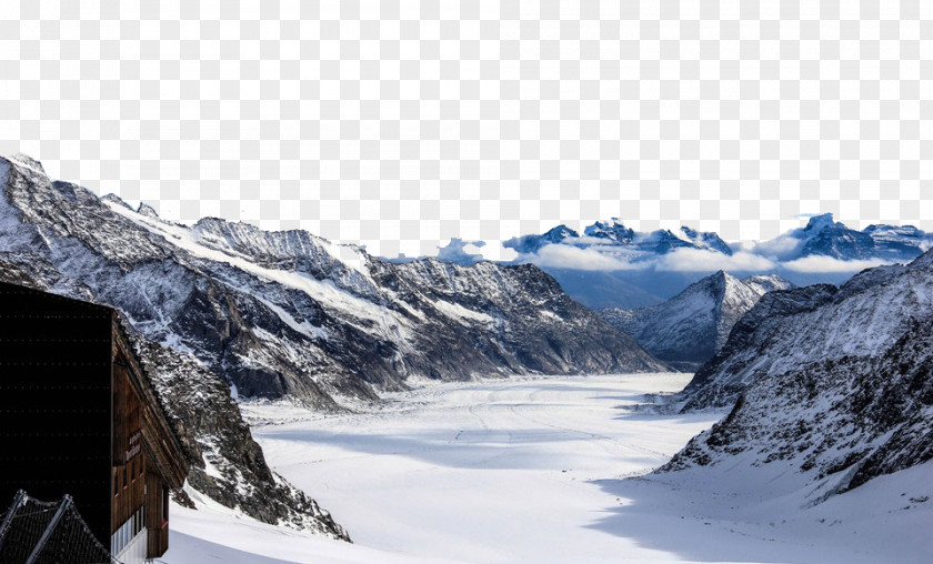 Jungfrau Aletsch Glacier Tourist Attraction PNG
