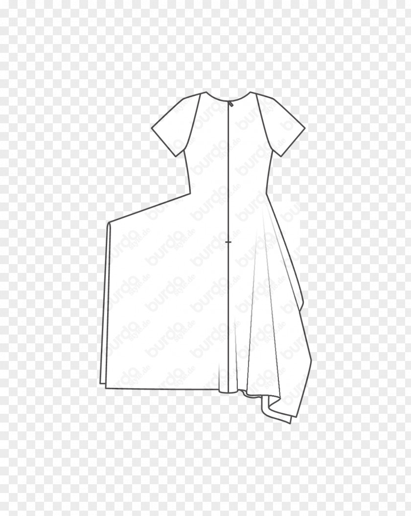 T-shirt Shoulder White Dress Sleeve PNG