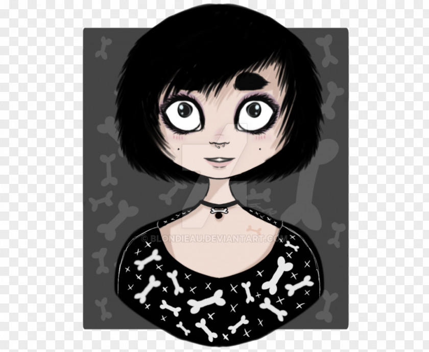 Taboo Tattoo Drawing Black Hair Cartoon Goth Subculture PNG