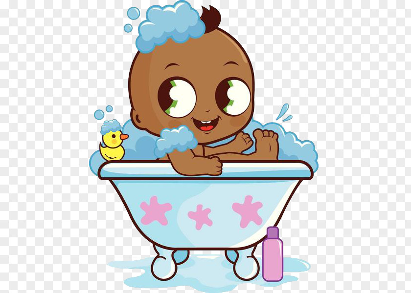 The Black Baby Bathtub Bathing Infant Clip Art PNG