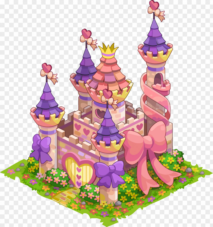 Castle Princess Sugar Cake Torte Birthday User Experience Design PNG