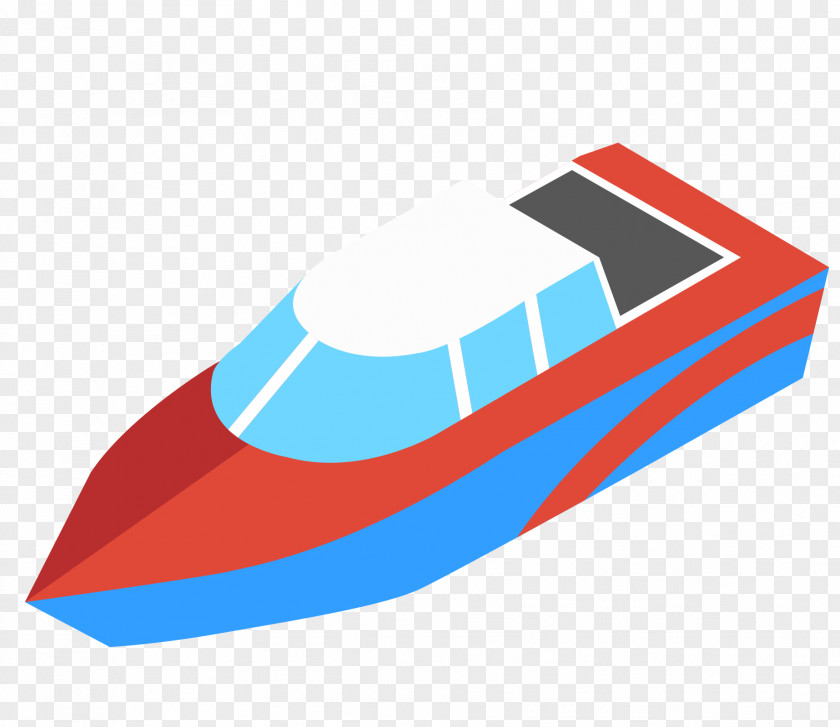 Red Cartoon Boat Cargo Ship PNG