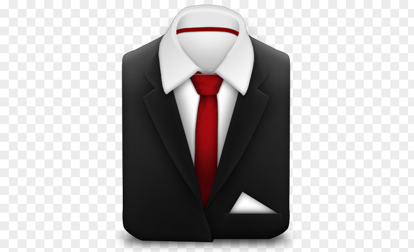 Tie Transparent Suit Necktie Icon Black PNG