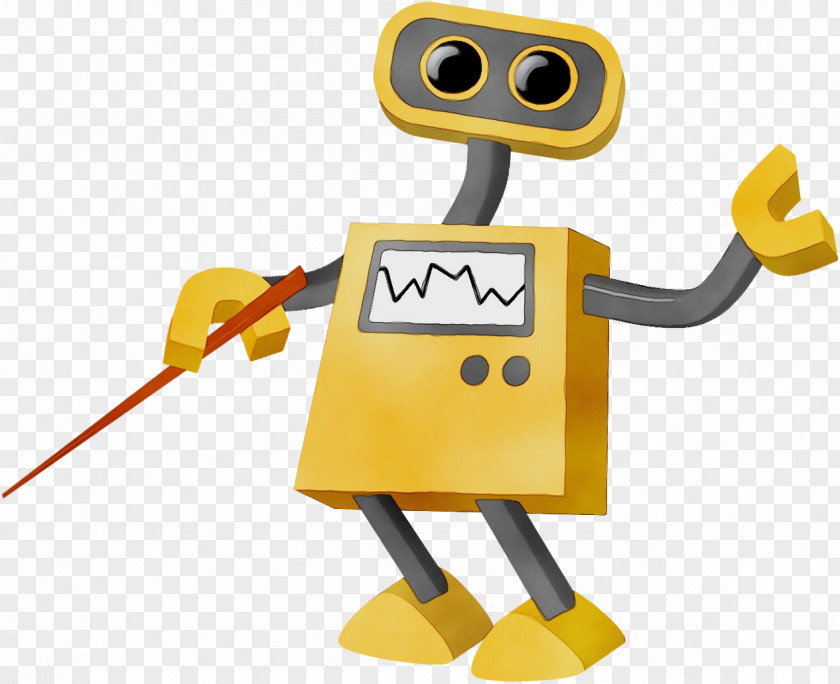 Toy Machine Robot Cartoon Yellow Technology PNG