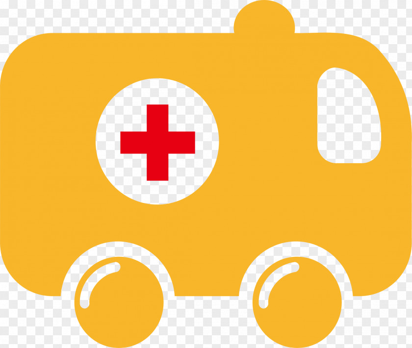 Yellow Ambulance Icon PNG
