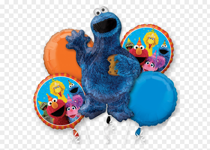 Balloon Cookie Monster Elmo Party Birthday PNG