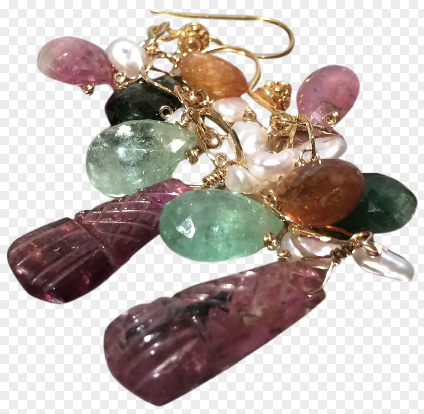 Jewellery Amethyst Earring Tourmaline Crystal PNG
