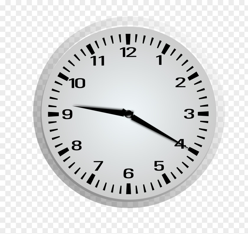 Nine Cliparts Minutes Clock Clip Art PNG