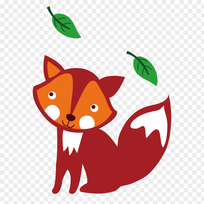 Red Fox Alphabet Letter F Illustration PNG