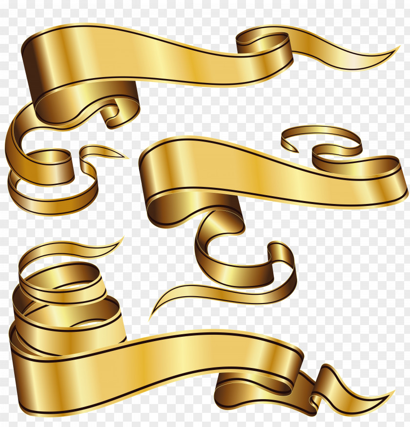 Gold Ribbon Royalty-free Clip Art PNG
