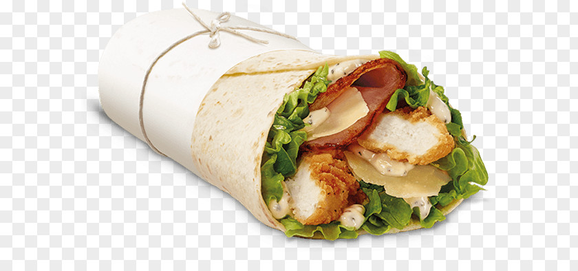 Salad Wrap Caesar Crispy Fried Chicken Nugget Guacamole PNG