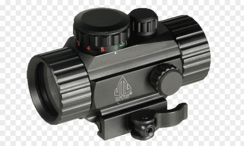 Scope Red Dot Sight Reflector Picatinny Rail Iron Sights PNG