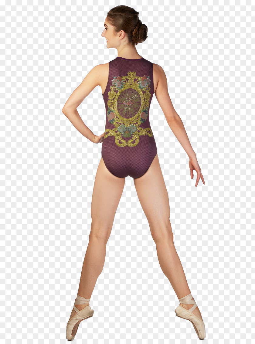 Ballet Bodysuits & Unitards Dance Sleeve One-piece Swimsuit PNG