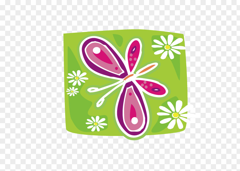 Cartoon Butterfly Drawing Illustration PNG