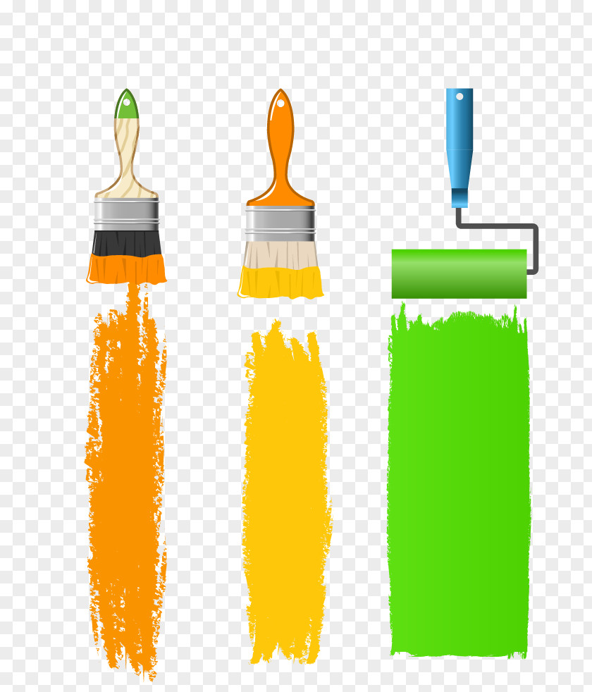 Colorful Paint Painting Paintbrush PNG