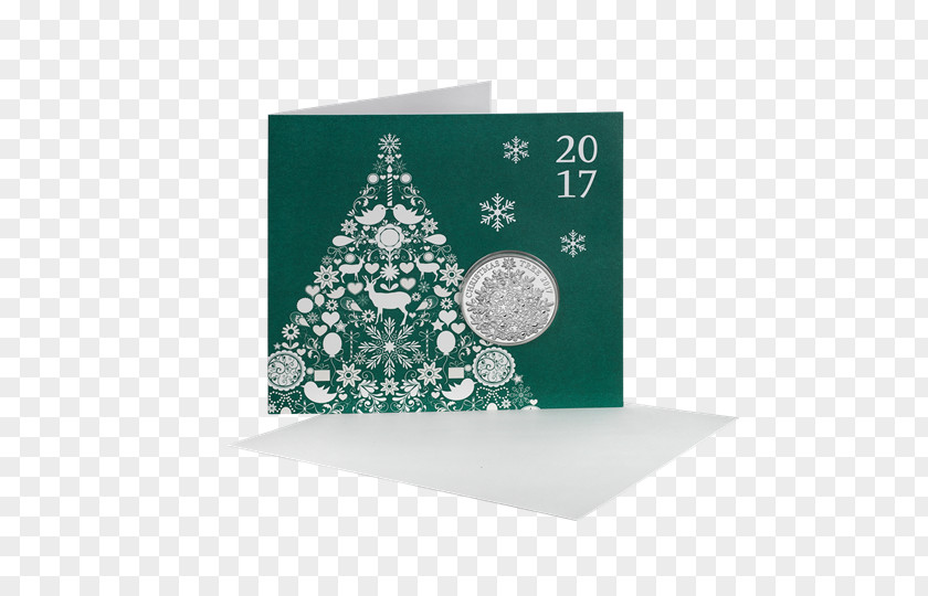 United Kingdom Christmas Tree Uncirculated Coin PNG