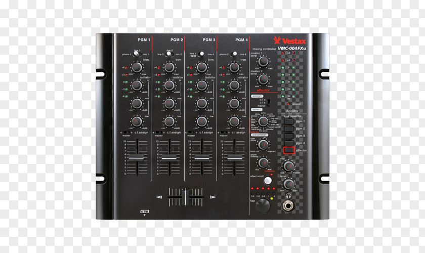 Vestax Controller Audio Mixers DJ Mixer Disc Jockey Mixing PNG