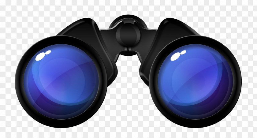 Black Binoculars Icon PNG