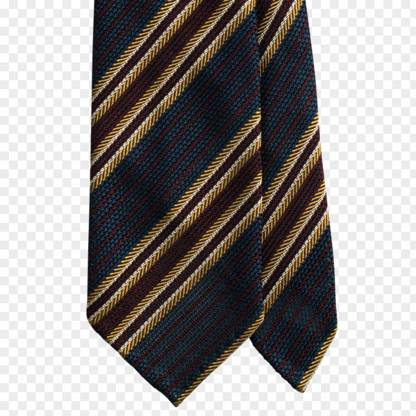 Gold Stripes Necktie Brown PNG