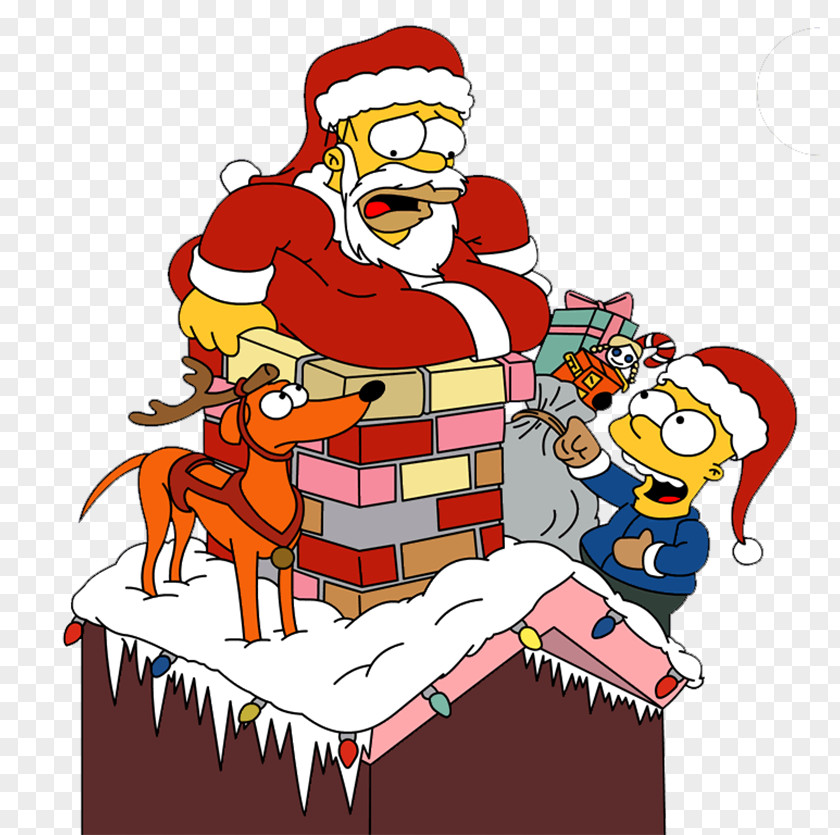Santa Claus Homer Simpson Santa's Little Helper Bart Lisa PNG