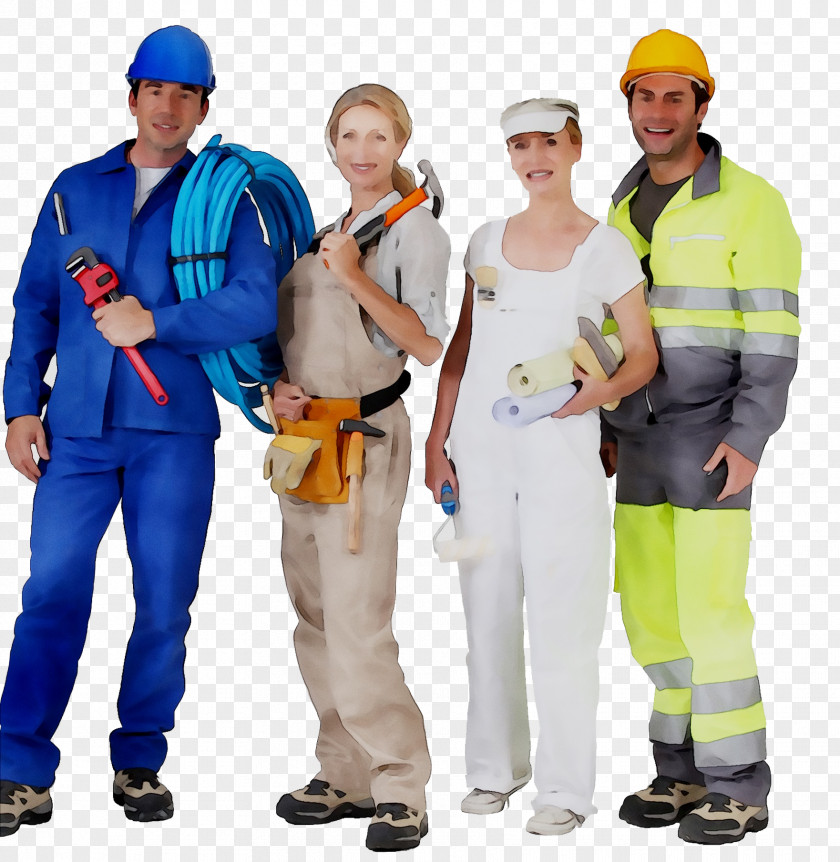 Construction Worker Laborer Hard Hats Foreman PNG