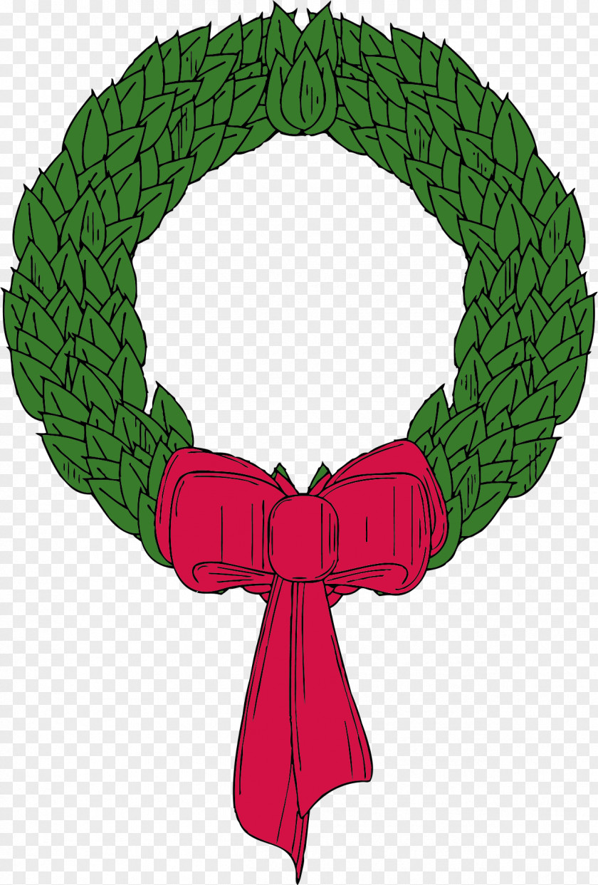 Elegant Christmas Clipart Wreath Garland Clip Art PNG