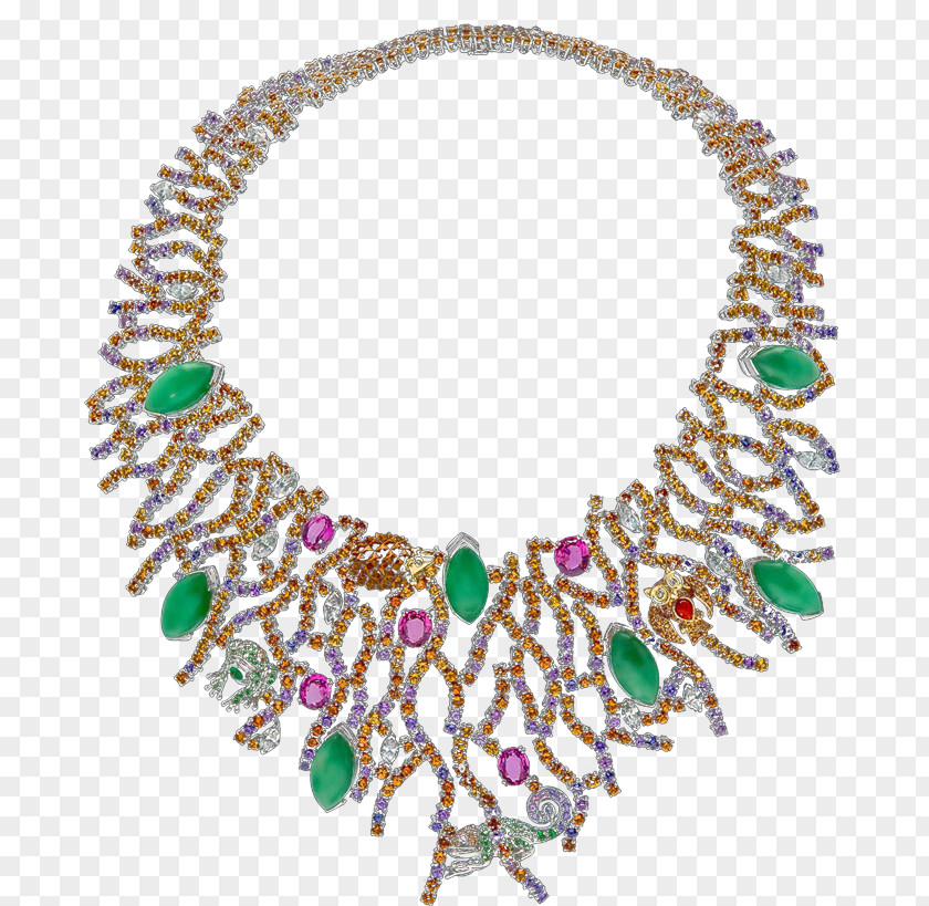 Emerald Body Jewellery Turquoise Necklace PNG