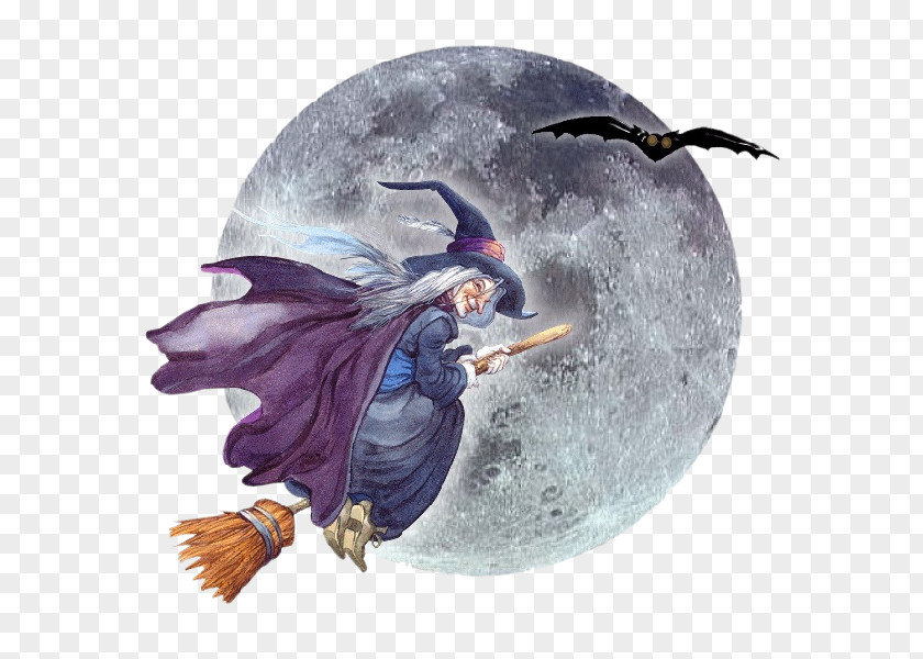 Halloween Moon Night Poems Boszorkány Hag PNG